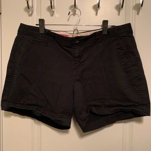 Old Navy Perfect 5” black shorts, low-rise size 16
